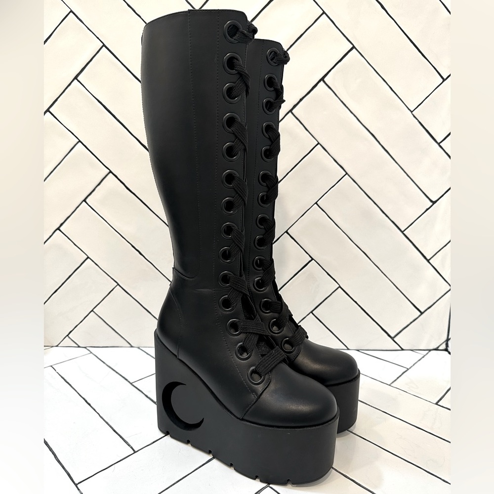 Killstar Dawn Wedge Boots